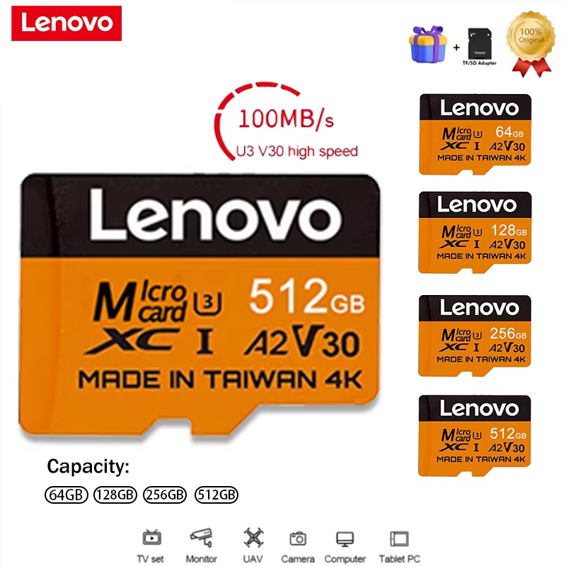 Gaming Console Table - Lenovo Secure 512GB SD Cards Micro