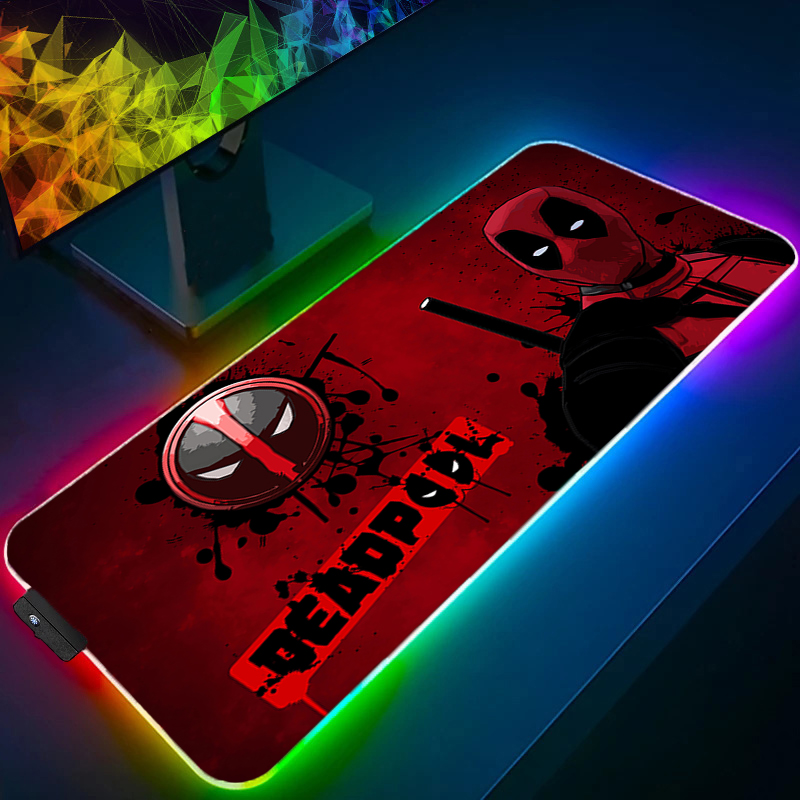Pad Gaming Console - LED Mouse Pad Gaming Backlight Lock
