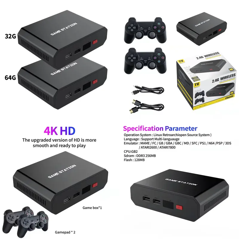 Gaming Console Video Game - M8plus HD Video Game Console Box