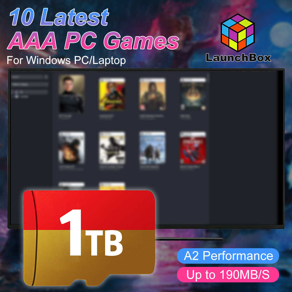 Gaming Console Video Game - JMachen 1TB Game TF Card Built