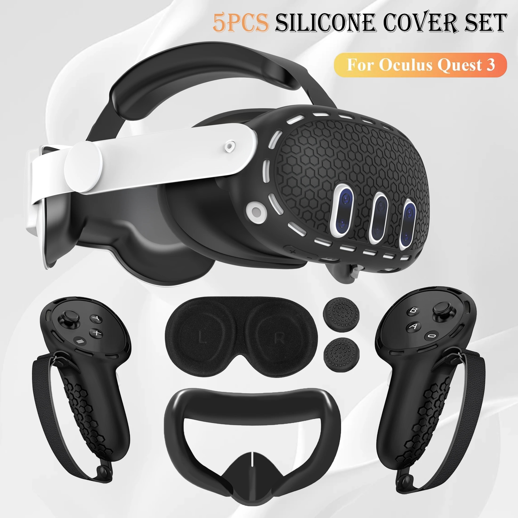 Vr Lens Protector - Silicone Cover Set for Oculus/Meta Quest
