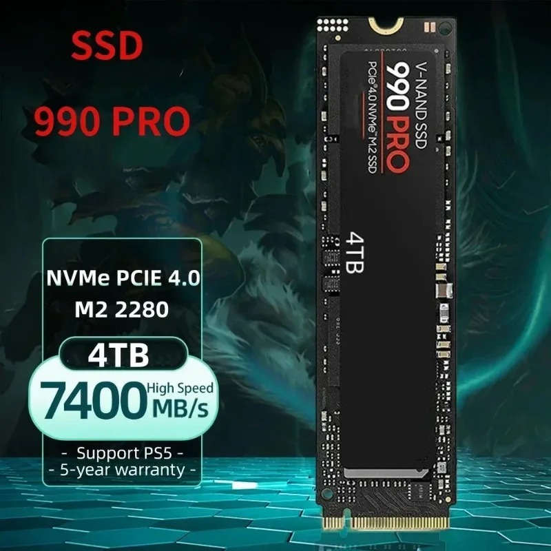 Authentic 990 PRO M.2 2280 NVM - đánh giá và giá Gaming Console Table