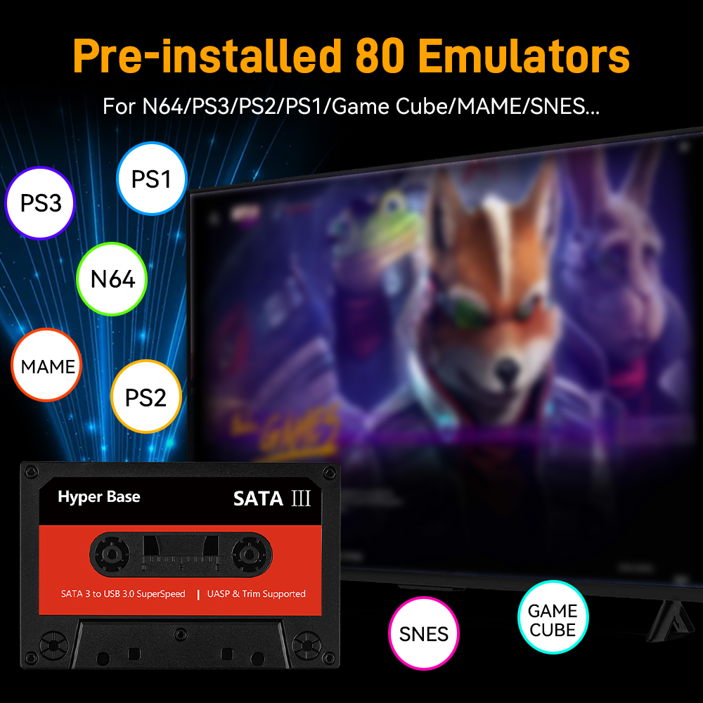 Batocera 500G/2T Emulator Game - đánh giá và giá Gaming Console Video Game