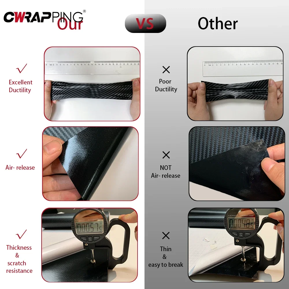 Carbon Fiber Car Vinyl Wrap Fi - đánh giá và giá Console Skin Wrap