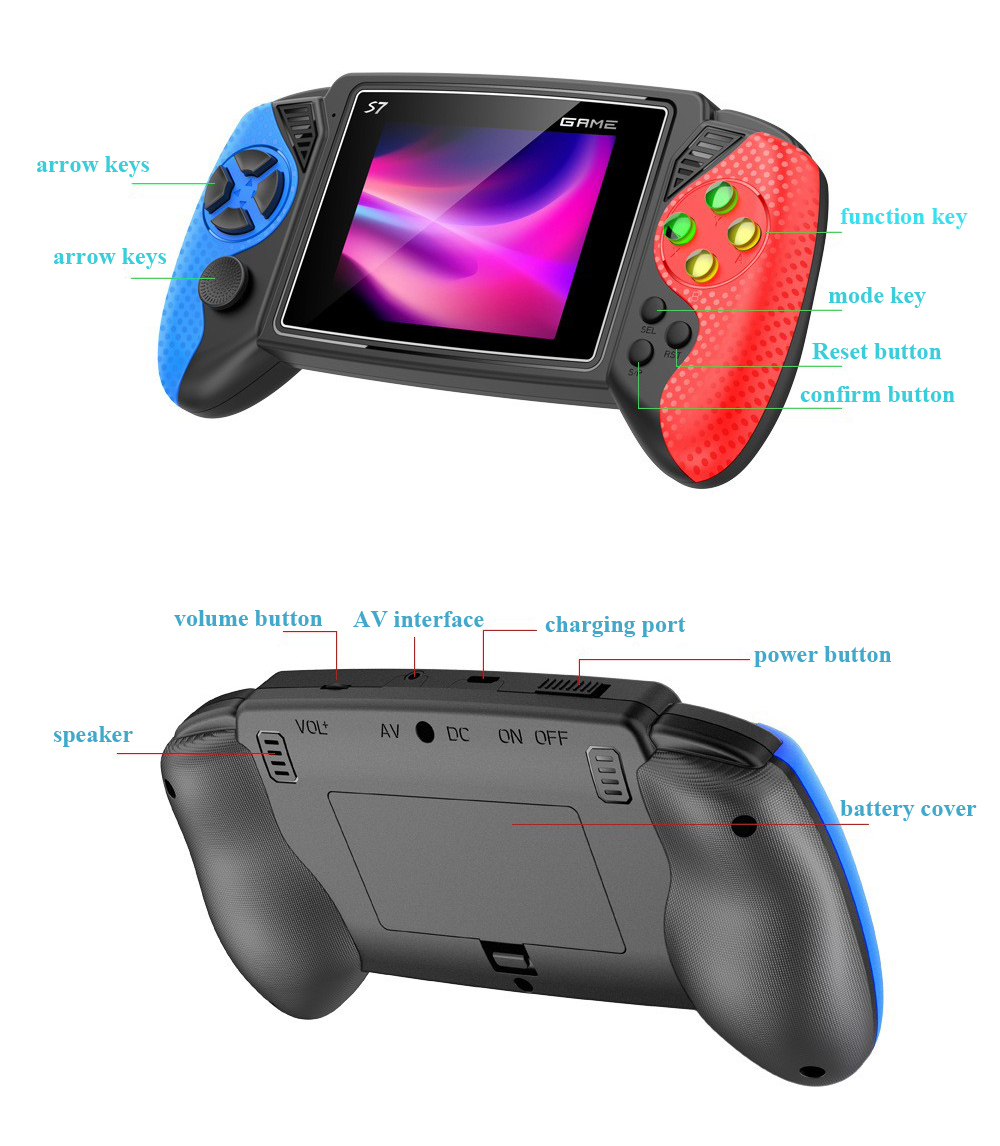 S7 Retro Handheld Game Console - đánh giá và giá Gaming Console Video Game