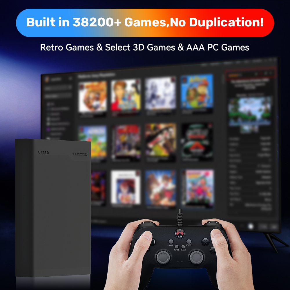 500GB Gaming HDD Retrobat & La - đánh giá và giá Gaming Console Os
