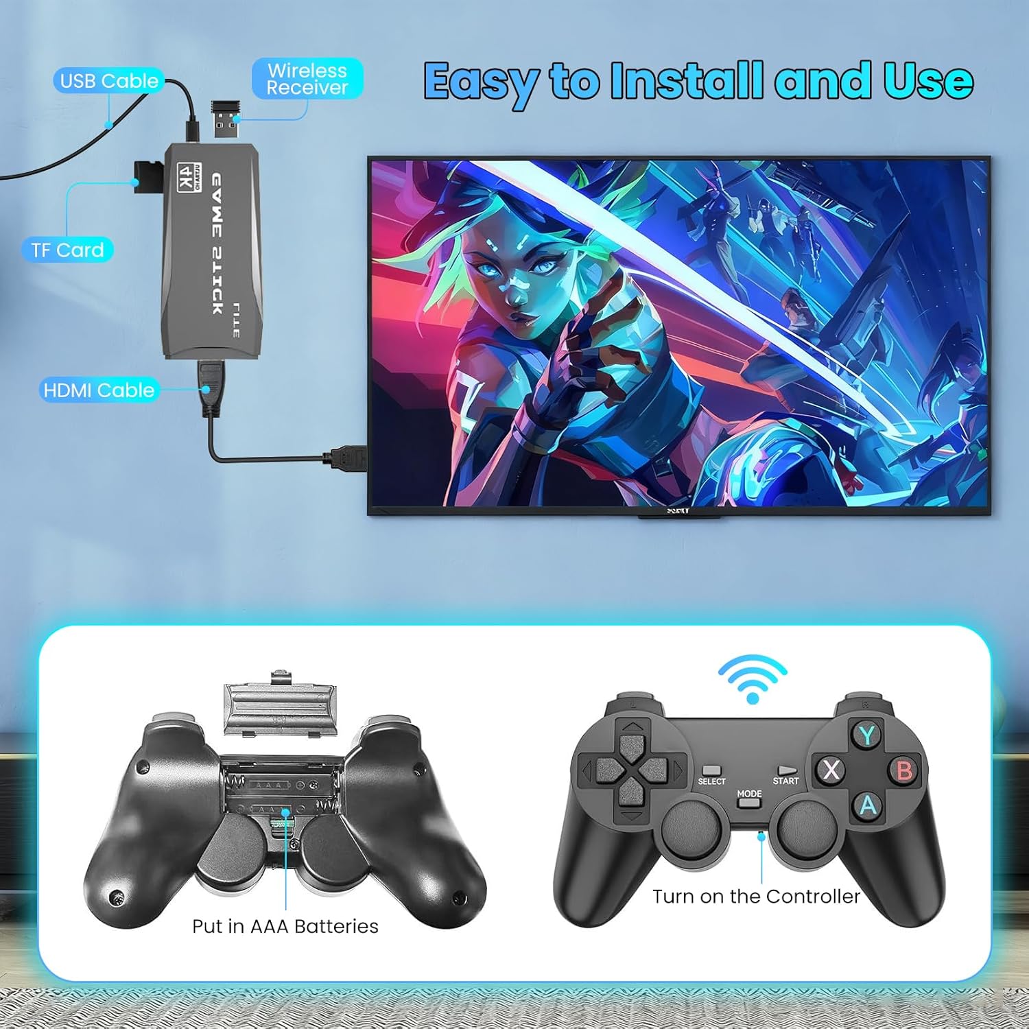 4K Retro Gaming Console 64Gmem - đánh giá và giá Gaming Console Video Game