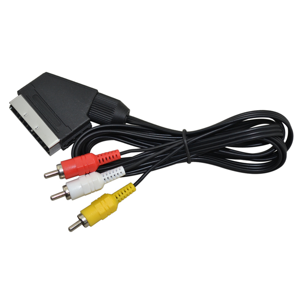 Scart Cable To 3 RCA AV TV Vid - đánh giá và giá Gaming Console Video Game