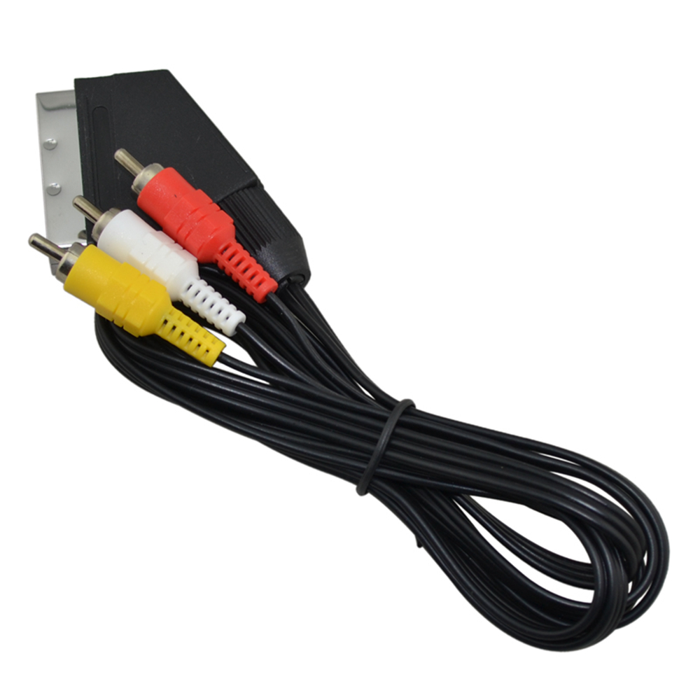 Scart Cable To 3 RCA AV TV Vid - đánh giá và giá Gaming Console Video Game