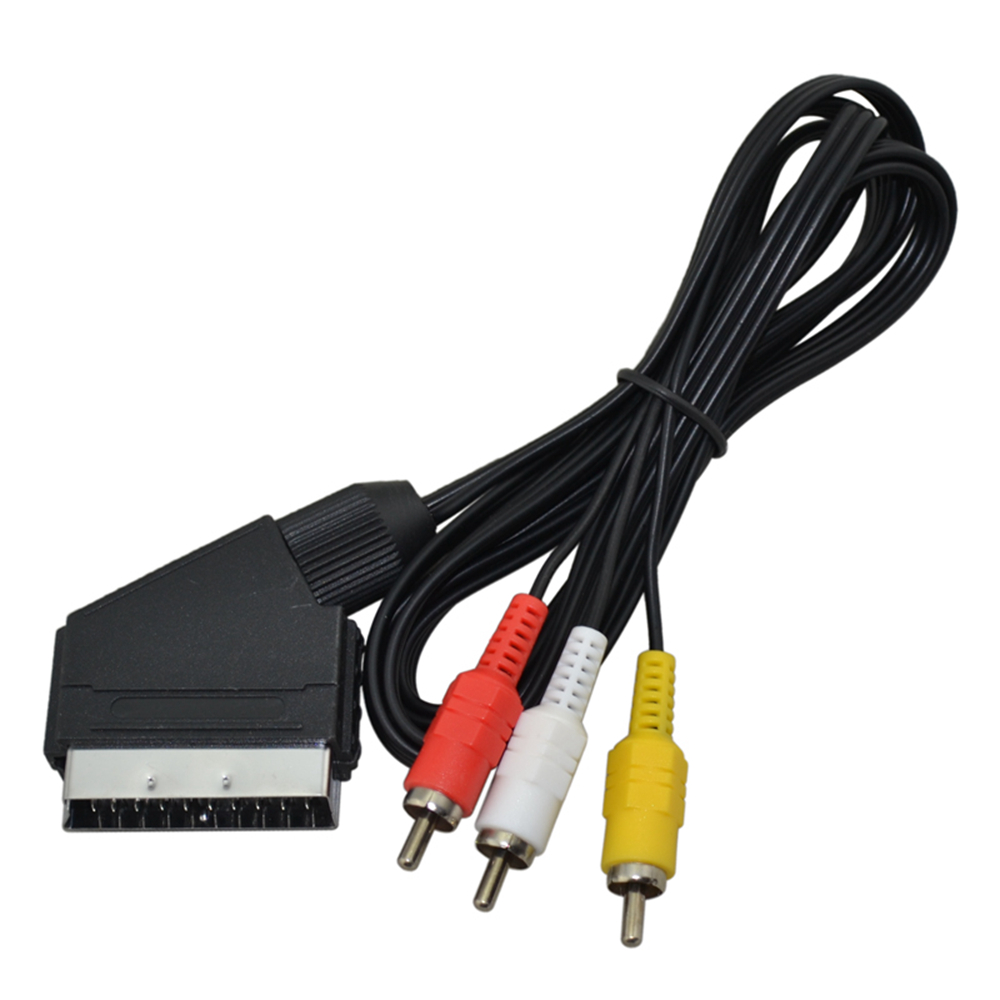 Scart Cable To 3 RCA AV TV Vid - đánh giá và giá Gaming Console Video Game