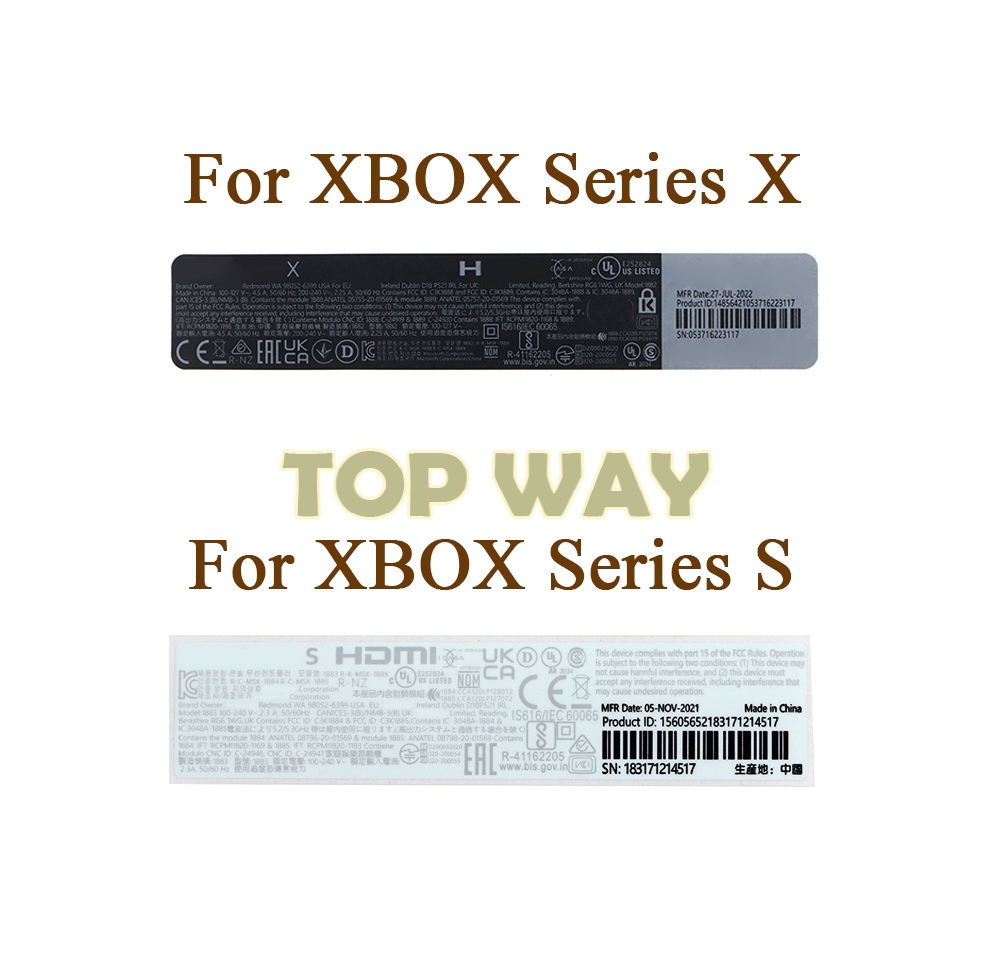 5PCS Housing Shell Sticker Lab - đánh giá và giá Gaming Console Xbox Series S
