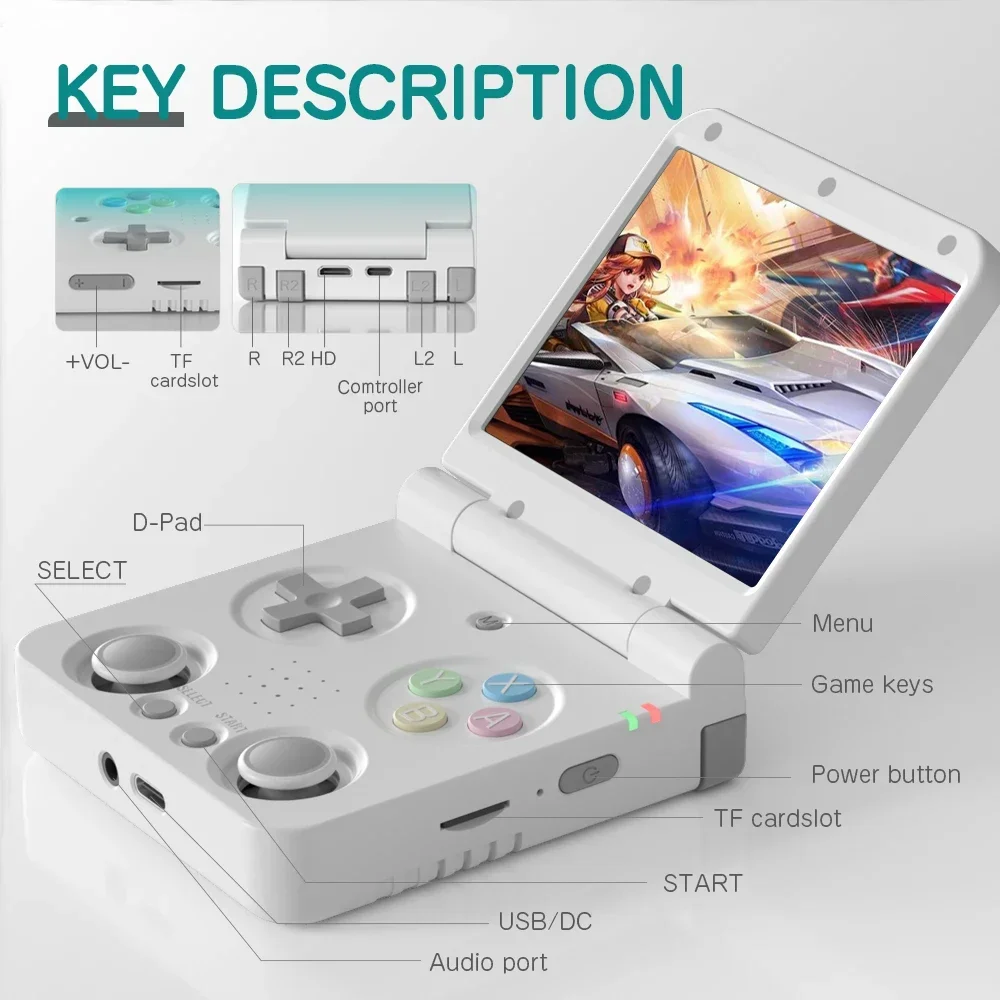 MIYOO Yellow FLIP V2 Handheld  - đánh giá và giá Gaming Console Os