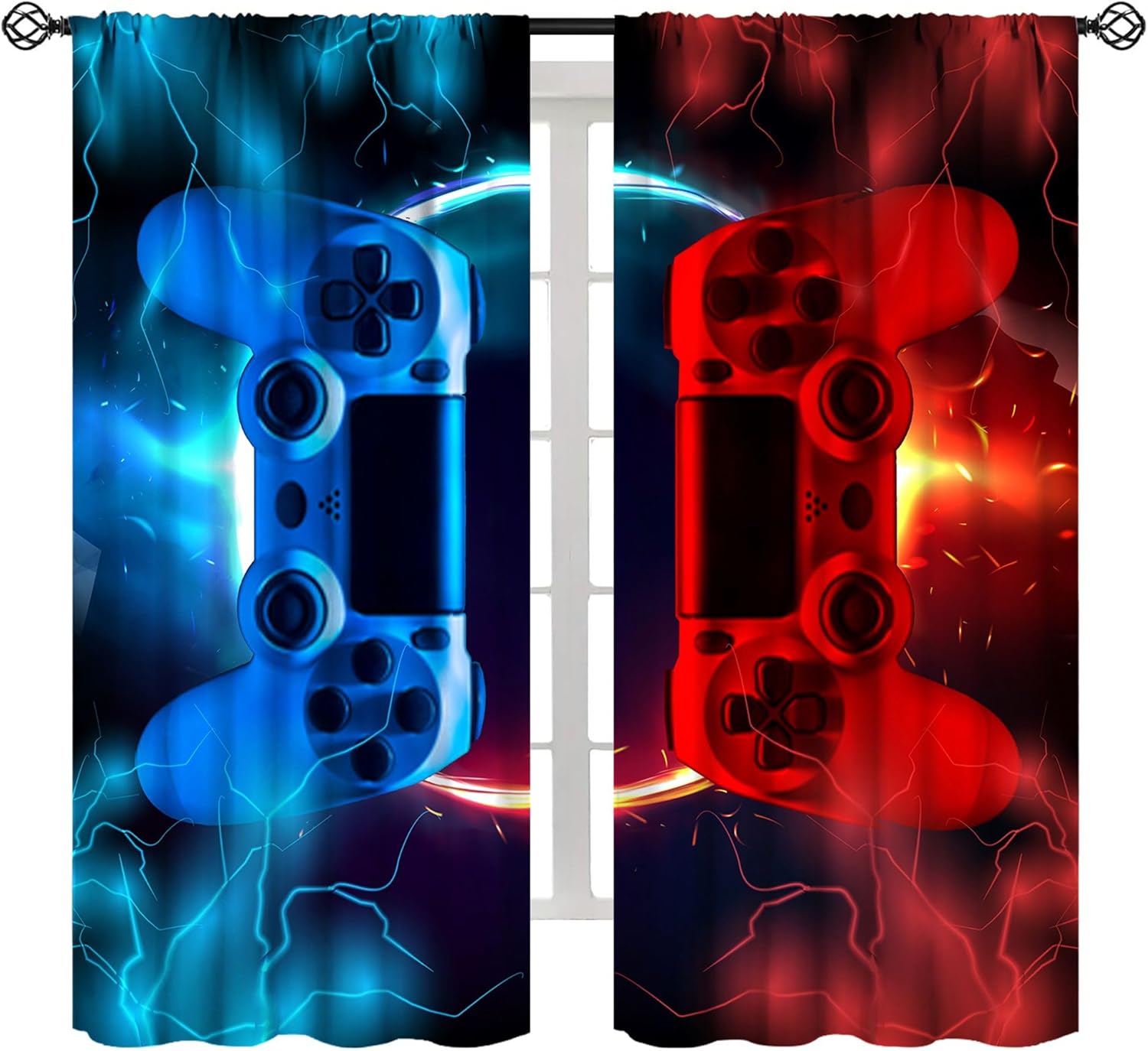Gaming Curtain Blue Red Arcade - đánh giá và giá Gaming Console Youtube