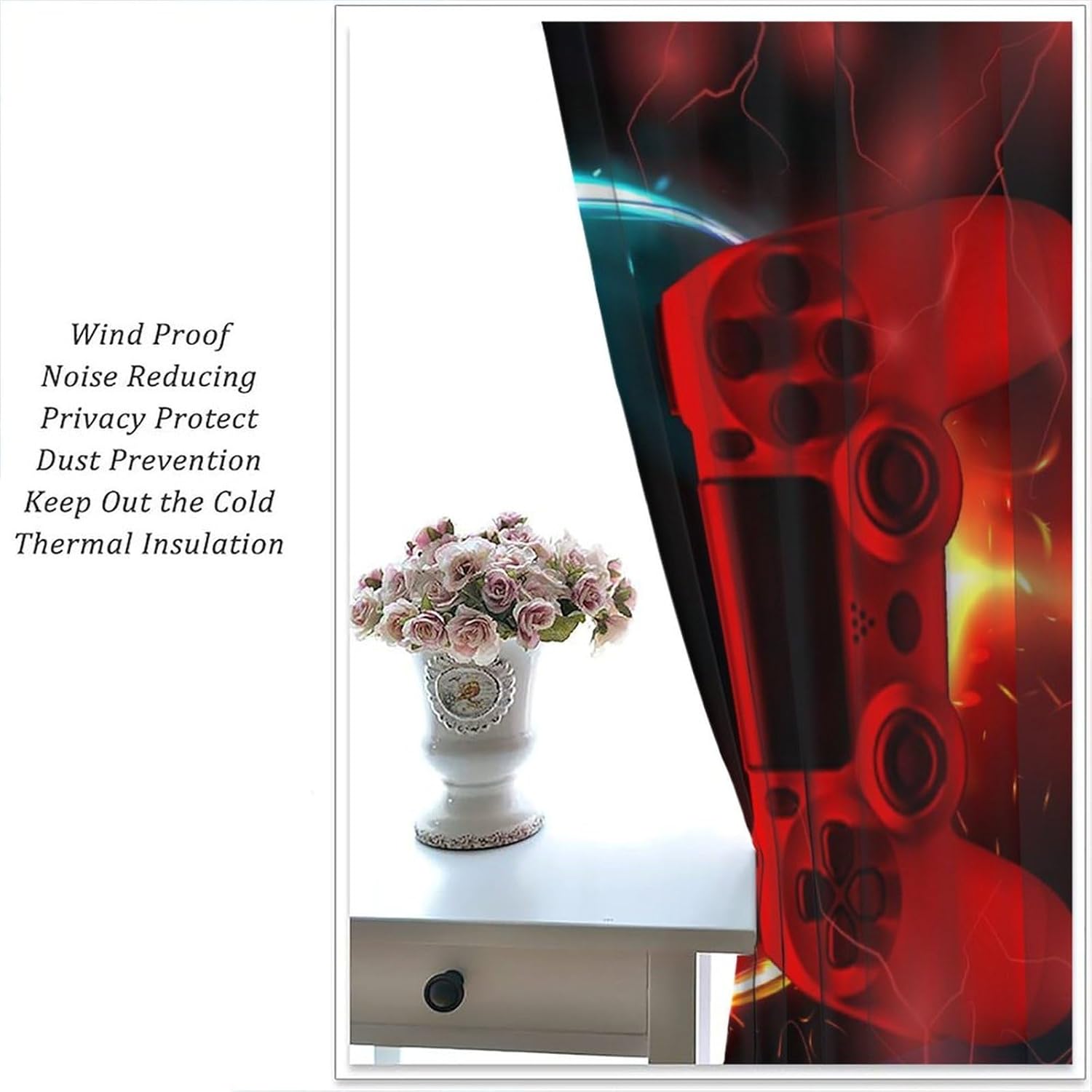 Gaming Curtain Blue Red Arcade - đánh giá và giá Gaming Console Youtube